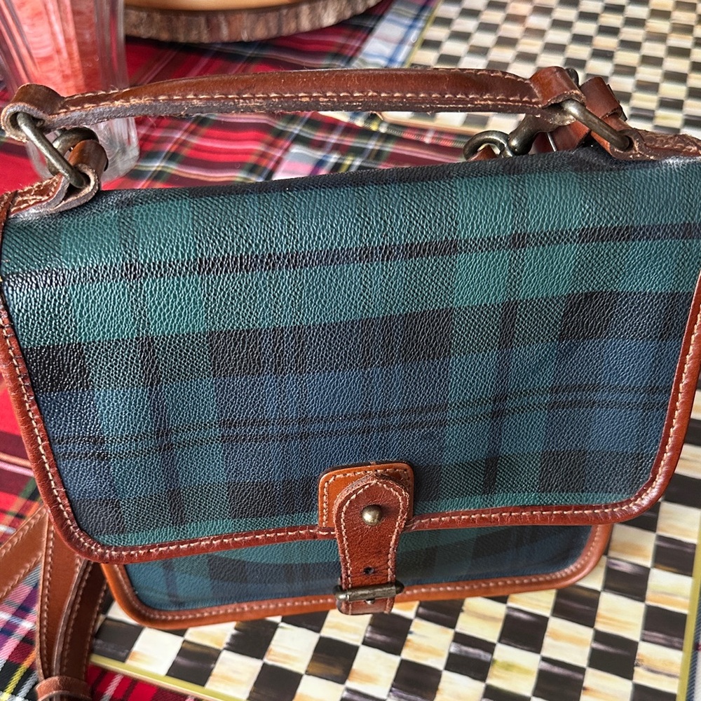 Polo by Ralph Lauren vintage black watch plaidCrossbody Bag - Picture 2 of 7